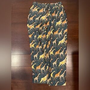 guc j crew collection silk Giraffe Print Pants 4